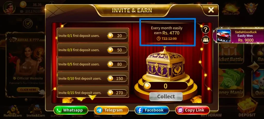 royal x casino referral bonus